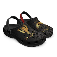 Load image into Gallery viewer, 613. Black-base AOP Clogs