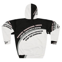 Load image into Gallery viewer, BLACK WHITE WAMM! MSK Unisex Pullover Hoodie (AOP)