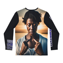 Load image into Gallery viewer, Black Sleeve Men's Long Sleeve Shirt (AOP)