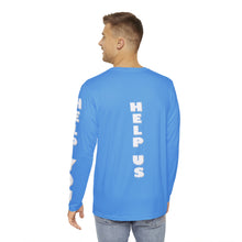 Load image into Gallery viewer, CALM BLEW TGOOD Men's Long Sleeve Shirt (AOP)
