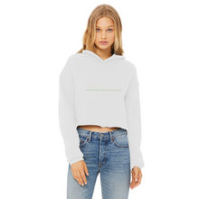 Load image into Gallery viewer, GENERATIONS WHITE Ladies Cropped Raw Edge Hoodie