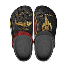 Load image into Gallery viewer, 613. Black-base AOP Clogs