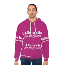 Load image into Gallery viewer, Fushia Sister Unisex Pullover Hoodie (AOP)