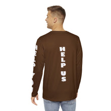 Load image into Gallery viewer, BOO BROWN TGOOD Men's Long Sleeve Shirt (AOP)