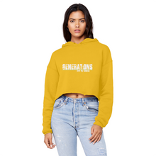 Load image into Gallery viewer, GENERATIONS WHITE Cropped Raw Edge Boyfriend Hoodie