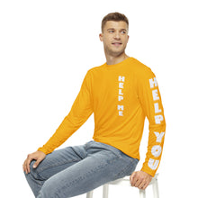 Load image into Gallery viewer, GOLD TGOOD Men's Long Sleeve Shirt (AOP)