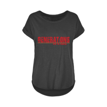 Load image into Gallery viewer, GENERATIONS RED Women's Long Slub T-Shirt XS-5XL