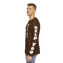 Load image into Gallery viewer, BOO BROWN TGOOD Men's Long Sleeve Shirt (AOP)