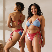 Load image into Gallery viewer, All-over print recycled string bikini