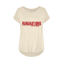 Load image into Gallery viewer, GENERATIONS RED Women's Long Slub T-Shirt XS-5XL