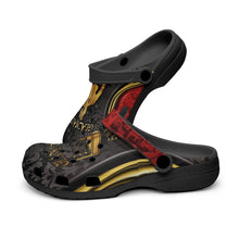 Load image into Gallery viewer, 613. Black-base AOP Clogs