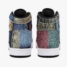 Load image into Gallery viewer, 209. Jean Patch High-Top Leather Sneakers - White / Black