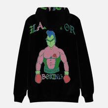 Load image into Gallery viewer, 268. Black Sweet Round Collar Hoodie