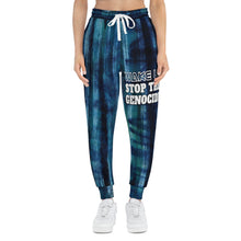 Load image into Gallery viewer, BLUE PLAID Athletic Joggers (AOP)