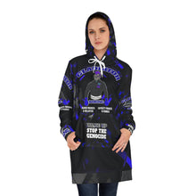 Load image into Gallery viewer, Blue Up! Women's Hoodie Dress (AOP)