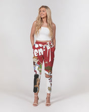 Load image into Gallery viewer, Geno Cartoon Women's Belted Tapered Pants