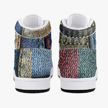 Load image into Gallery viewer, 209. Jean Patch High-Top Leather Sneakers - White / Black