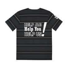 Load image into Gallery viewer, BLACK STRIPE Men's Polyester Tee (AOP)
