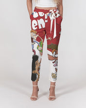 Load image into Gallery viewer, Geno Cartoon Women's Belted Tapered Pants
