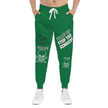 Load image into Gallery viewer, DARK GREEN Athletic Joggers (AOP)