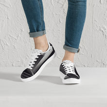 Load image into Gallery viewer, 190. Bentley Classic Low-Top Leather Sneakers - White/Black