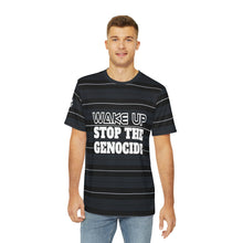 Load image into Gallery viewer, BLACK STRIPE Men's Polyester Tee (AOP)
