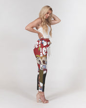Load image into Gallery viewer, Geno Cartoon Women's Belted Tapered Pants
