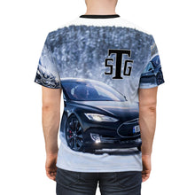 Load image into Gallery viewer, BLUE TES Unisex Cut & Sew Tee (AOP)