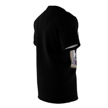 Load image into Gallery viewer, Black Unisex Cut & Sew Tee (AOP)