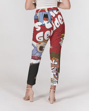 Load image into Gallery viewer, Geno Cartoon Women's Belted Tapered Pants