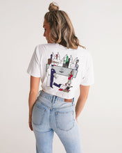 Load image into Gallery viewer, Stop the Genocide Women's Twist-Front Cropped Tee