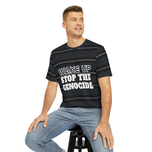 Load image into Gallery viewer, BLACK STRIPE Men's Polyester Tee (AOP)