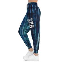 Load image into Gallery viewer, BLUE PLAID Athletic Joggers (AOP)