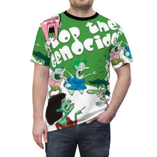 Load image into Gallery viewer, GREEN CARTOON Unisex Cut & Sew Tee (AOP)