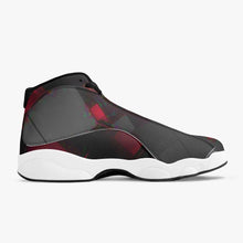 Load image into Gallery viewer, CANDY APPLE RED 244. High-Top Leather Basketball Sneakers - Black