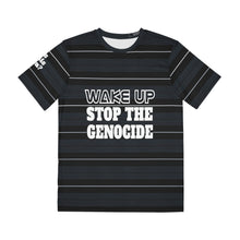 Load image into Gallery viewer, BLACK STRIPE Men's Polyester Tee (AOP)