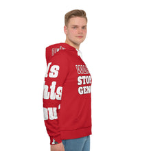 Load image into Gallery viewer, DARK RED Men's All-Over-Print Hoodie
