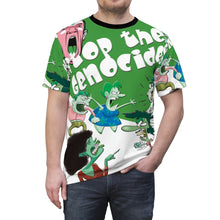 Load image into Gallery viewer, GREEN CARTOON Unisex Cut & Sew Tee (AOP)