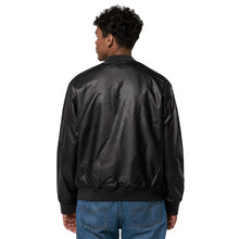 Load image into Gallery viewer, EBONY Leather Bomber Jacket