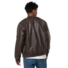 Load image into Gallery viewer, EBONY Leather Bomber Jacket