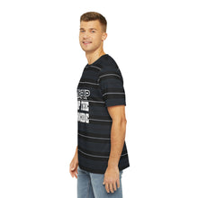 Load image into Gallery viewer, BLACK STRIPE Men's Polyester Tee (AOP)