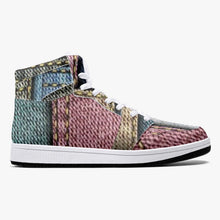 Load image into Gallery viewer, 209. Jean Patch High-Top Leather Sneakers - White / Black