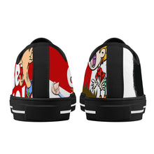 Load image into Gallery viewer, Tune Rubber Outsoles Low-Top Canvas Shoes - Black