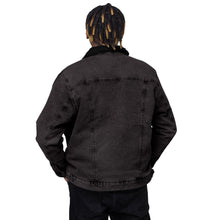 Load image into Gallery viewer, BLACK DENIM STG Unisex denim sherpa jacket