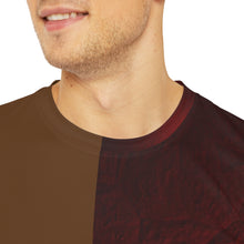 Load image into Gallery viewer, BROWN WINE Men's Polyester Tee (AOP)
