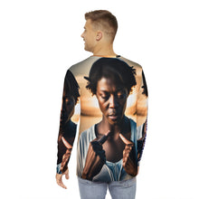 Load image into Gallery viewer, Blackish Men's Long Sleeve Shirt (AOP)
