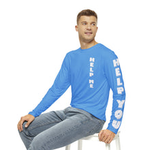 Load image into Gallery viewer, CALM BLEW TGOOD Men's Long Sleeve Shirt (AOP)
