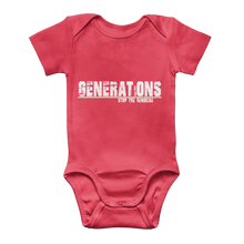 Load image into Gallery viewer, GENERATIONS WHITE Classic Baby Onesie Bodysuit
