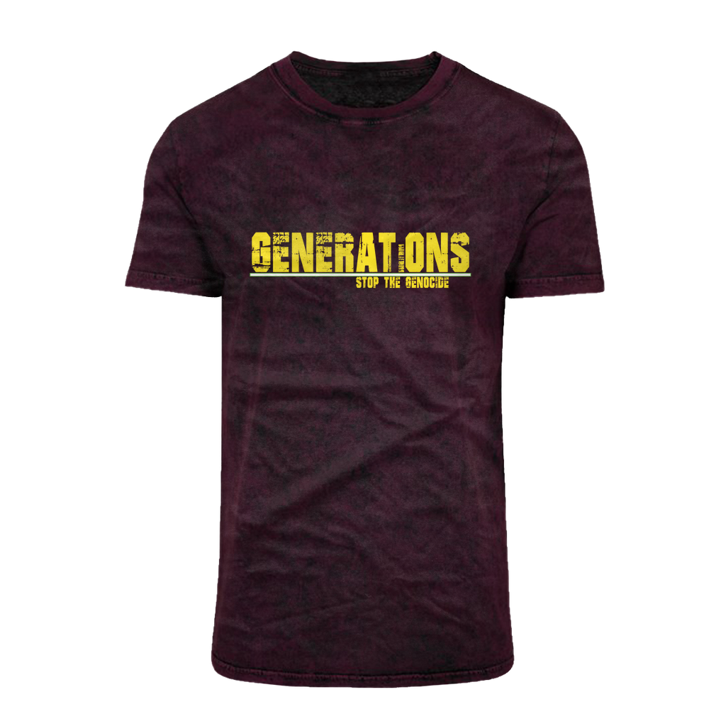 GENERATIONS YELLOW Acid Washed T-Shirt