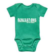 Load image into Gallery viewer, GENERATIONS WHITE Classic Baby Onesie Bodysuit
